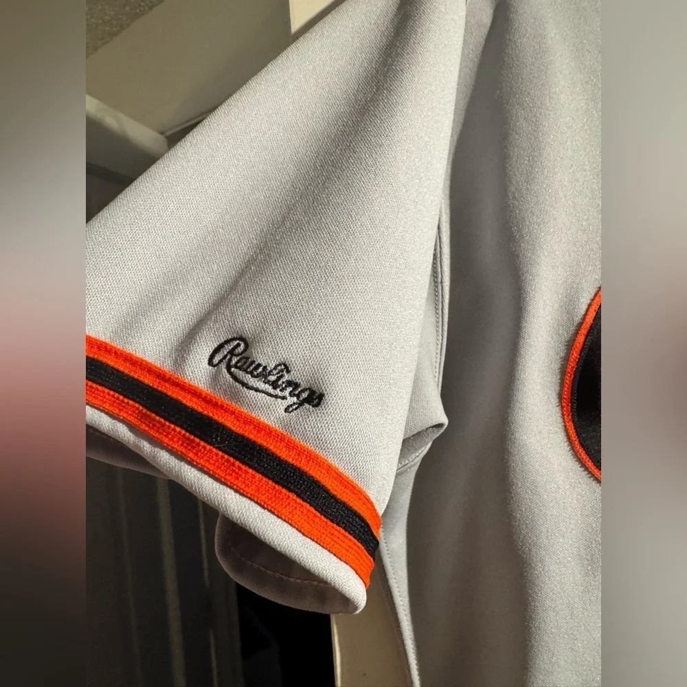 VTG Baltimore Orioles Rawlings Road Jersey 80s/90s Gray Size 44 Embroidered
